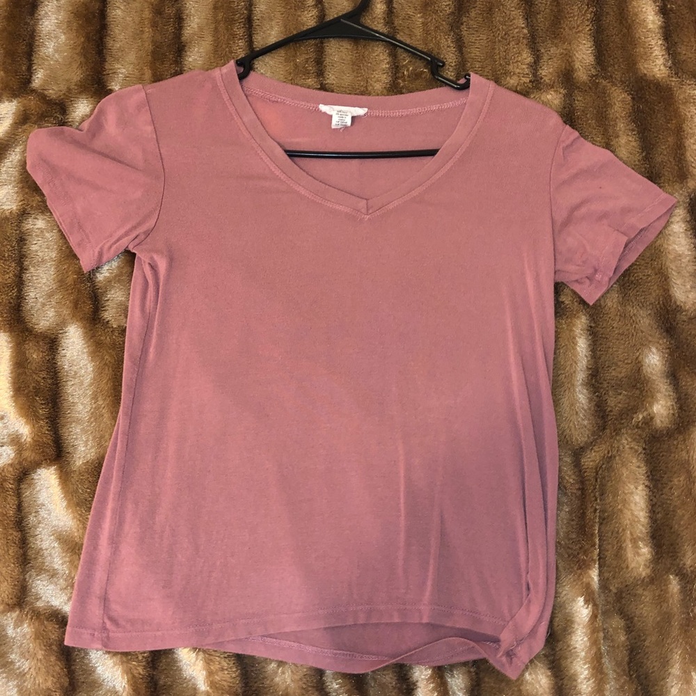 Pink V-Lined Shirt